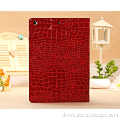 Easel case with croco finish PU